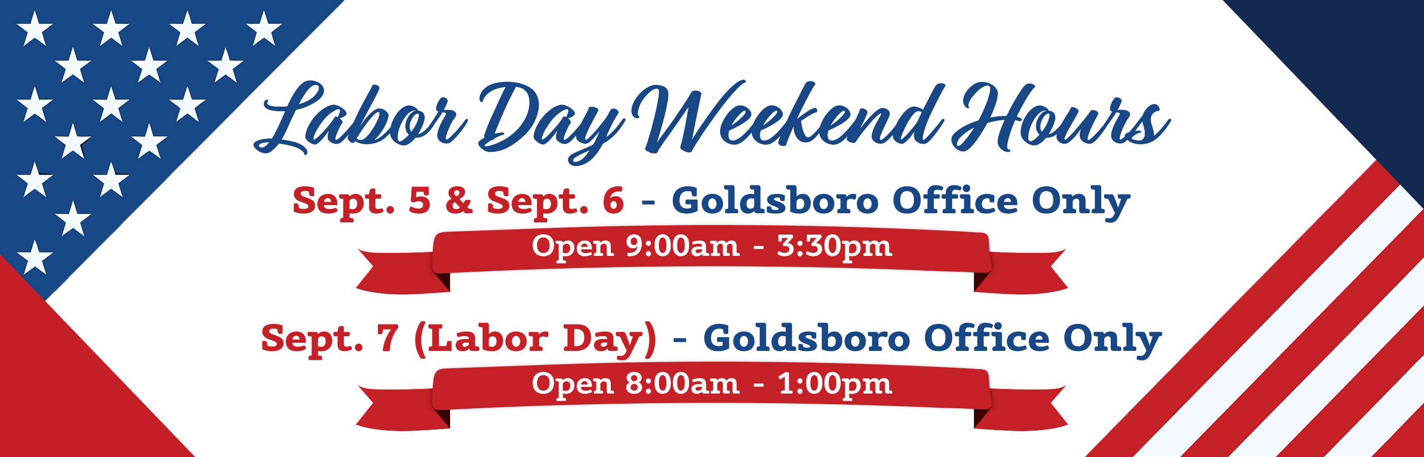 Labor Day Hours
